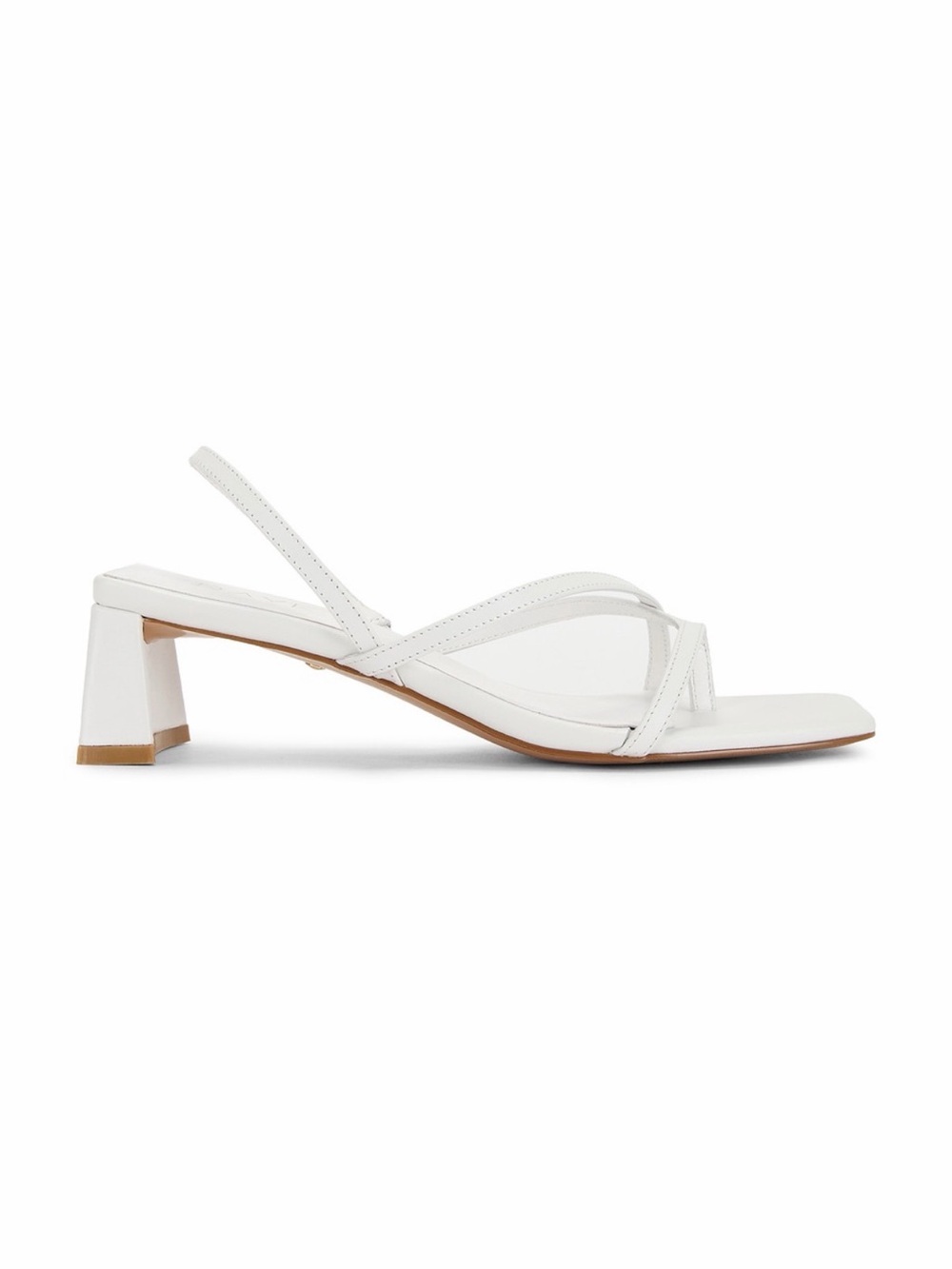 White Strappy Mid-Heel Sandal - Women RAYE